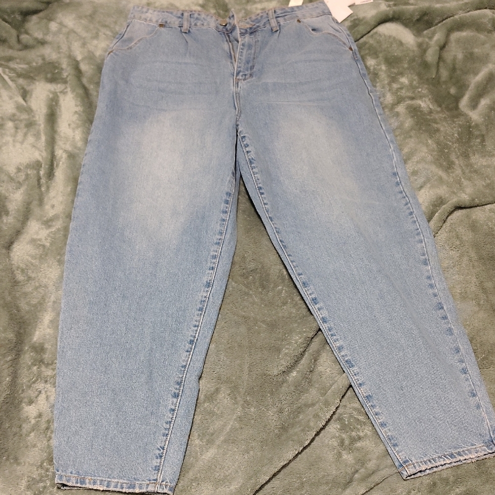 JustFab Light Blue Boyfriend Jeans